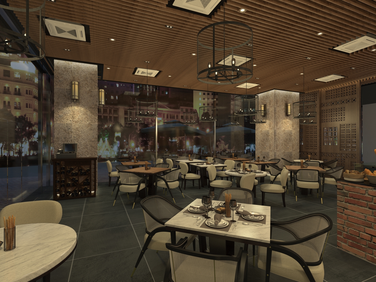 Interior Design - BASILICO Restaurant-5