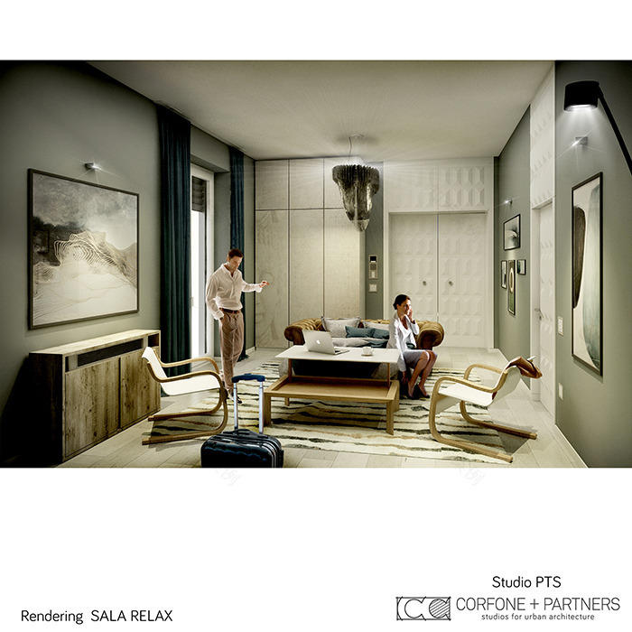 意大利 Foggia 市历史建筑改造的现代办公空间-9