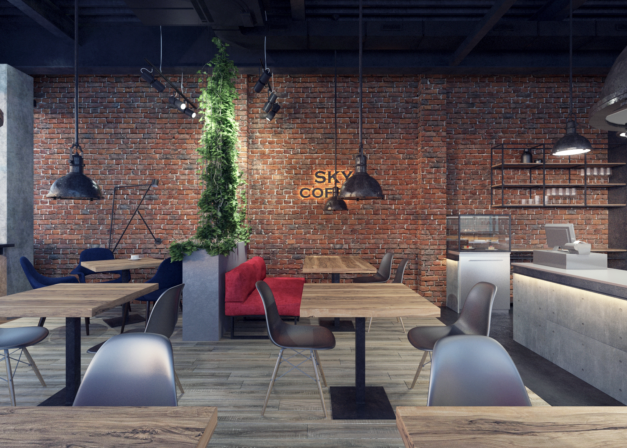 乌克兰航空城 SKY COFFEE 厅，Bulatov 的现代设计-4