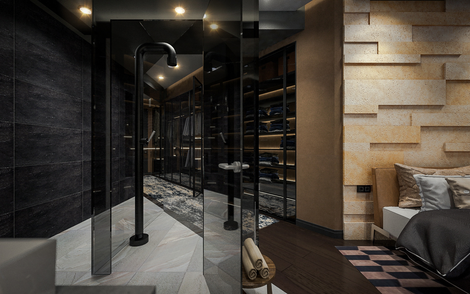 都市幻影 | 200 平米顶层公寓设计-11