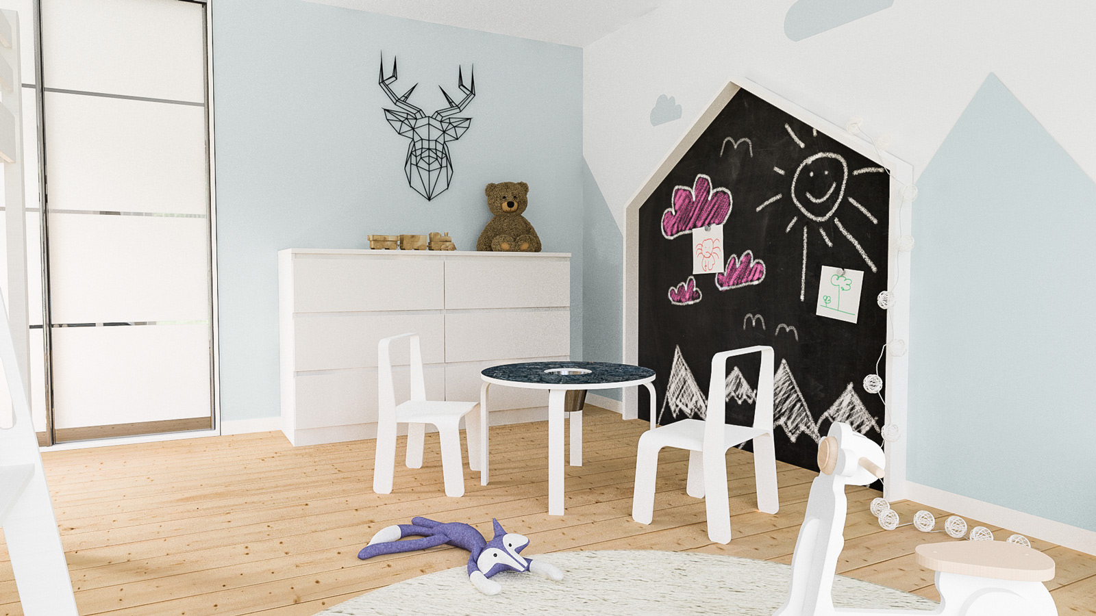 北欧风格儿童房设计-7