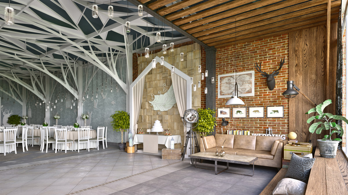 创新婚宴厅设计 | 圣彼得堡婚宴厅“森林与阁楼”-10