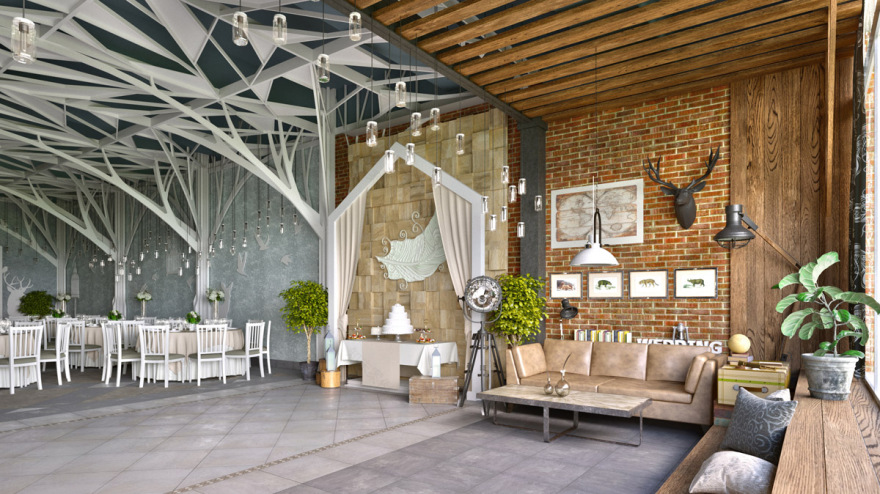 创新婚宴厅设计 | 圣彼得堡婚宴厅“森林与阁楼”-10