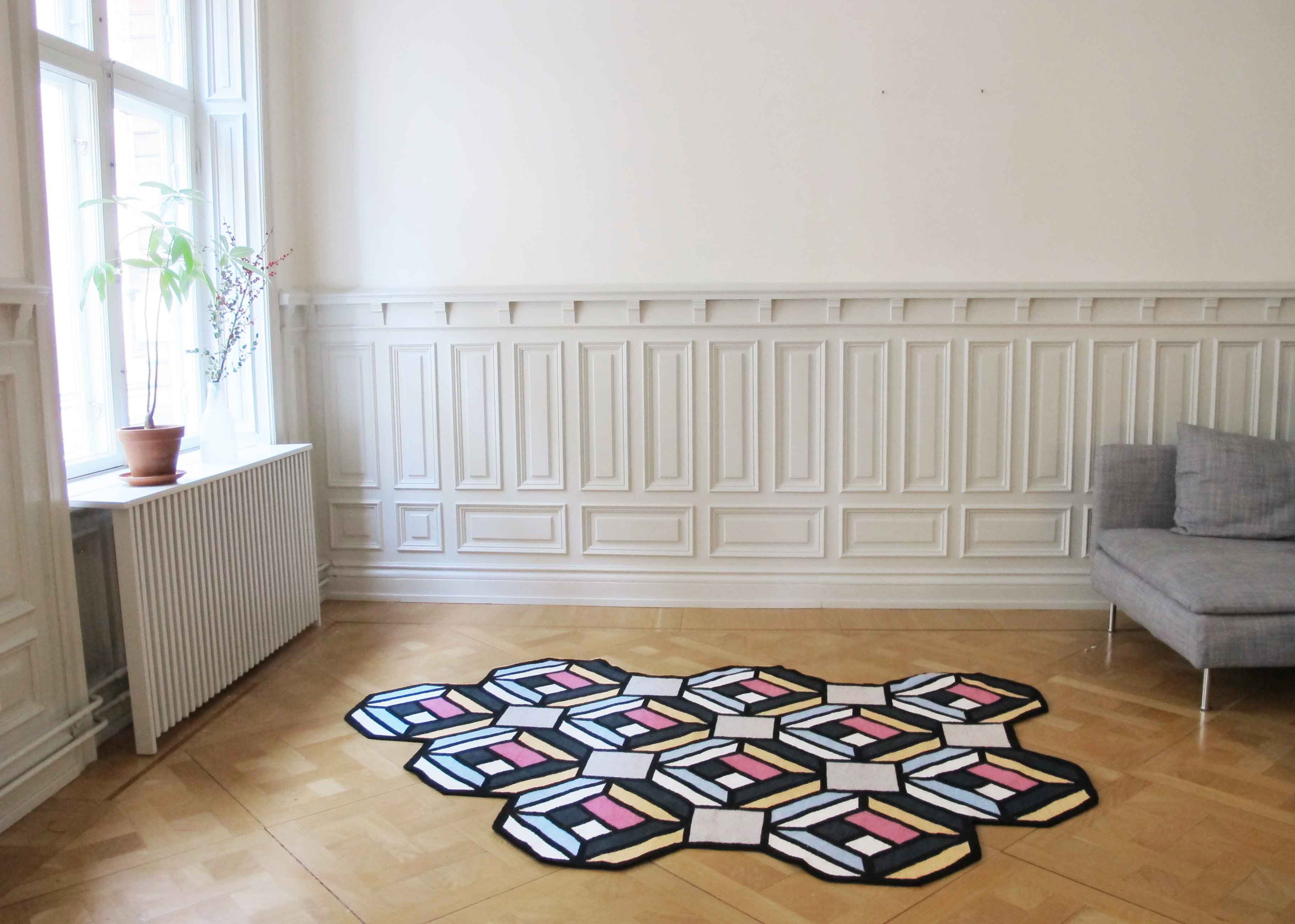 模块化地毯设计,打造多彩家居空间-5