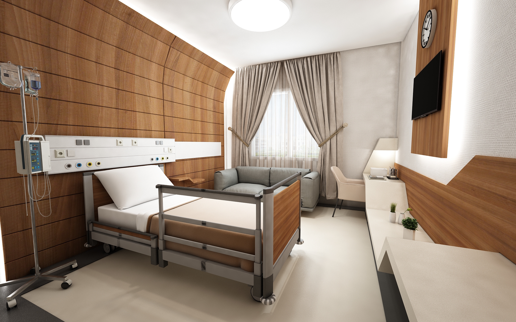 Hospital Suite Room İnterior Design / Mersin, Turkey-1