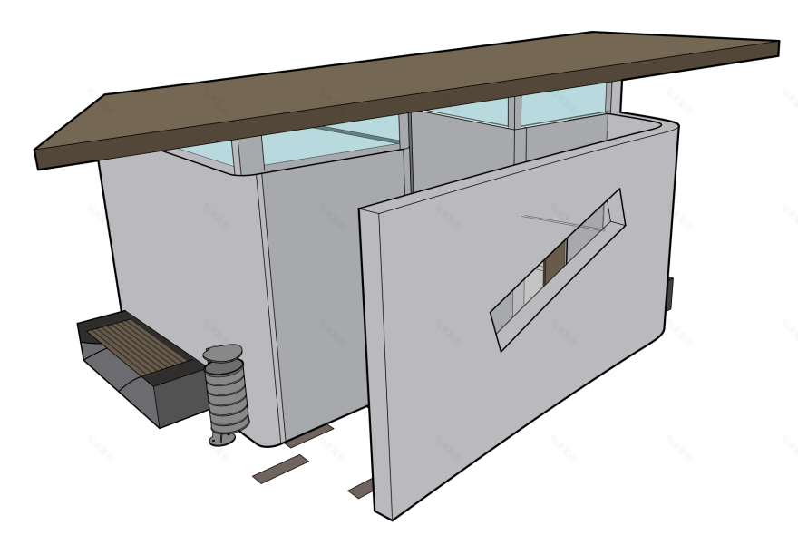 公园公共浴室设计 | 自然与隐私的和谐共生-8