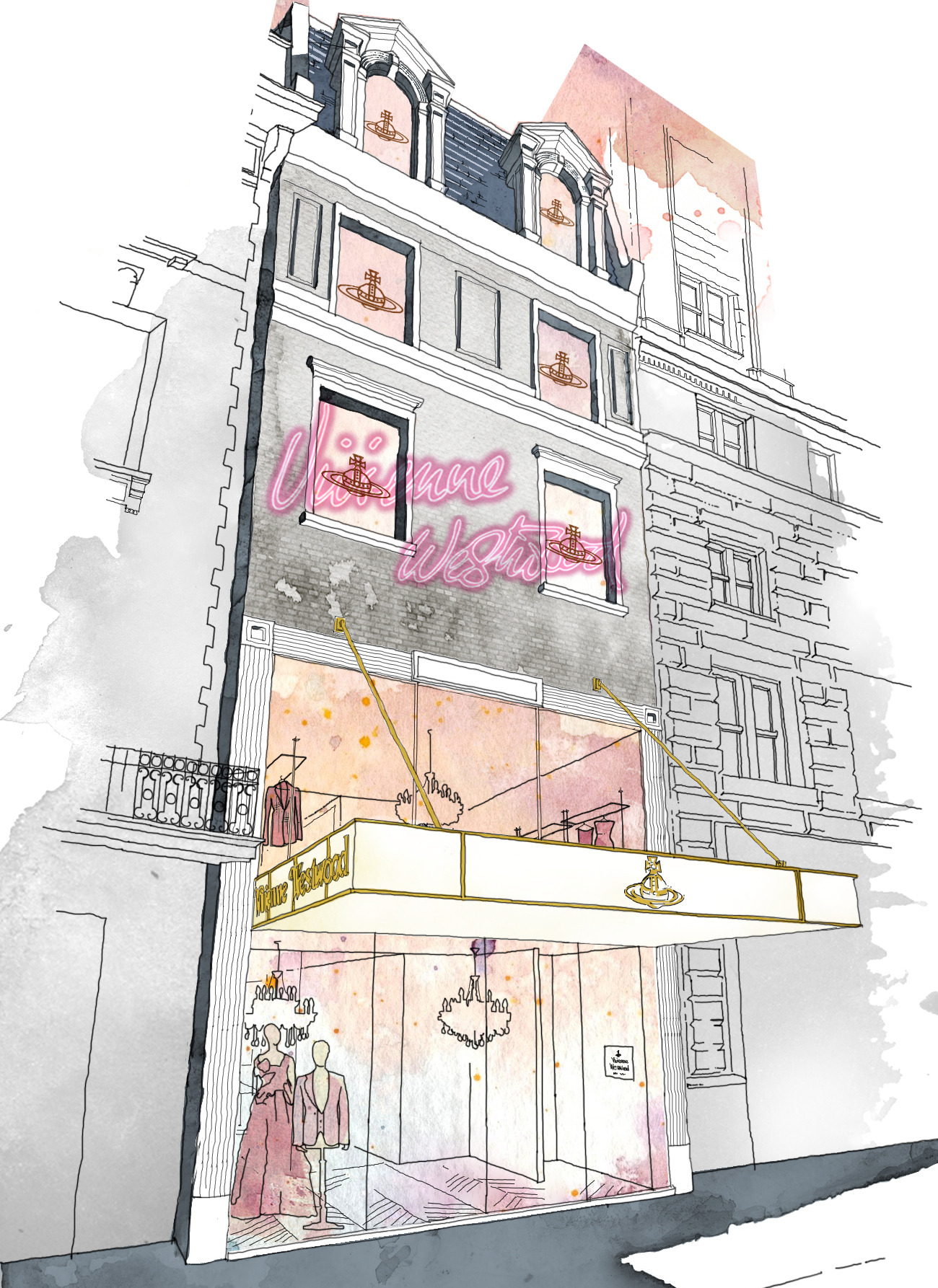 维维安·韦斯特伍德纽约旗舰店 | 工业风与自然的完美融合-11