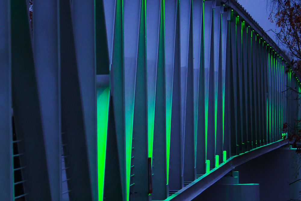 波兰华沙Żerańskiej 桥 LED Platek 照明设计-0