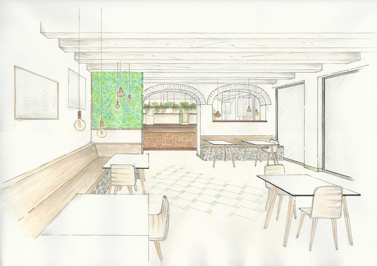 C'est La Vie 绿色环保咖啡餐厅设计-1