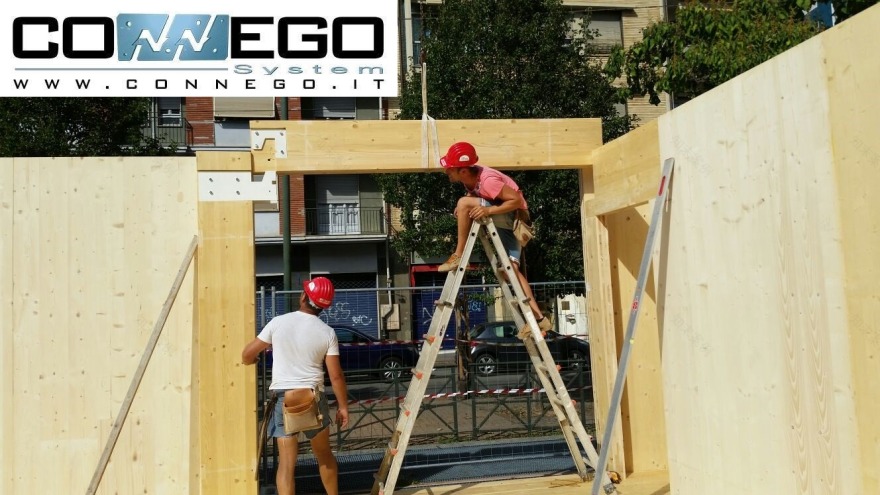意大利都灵智能城市 Connego 公共广场木结构建筑-16
