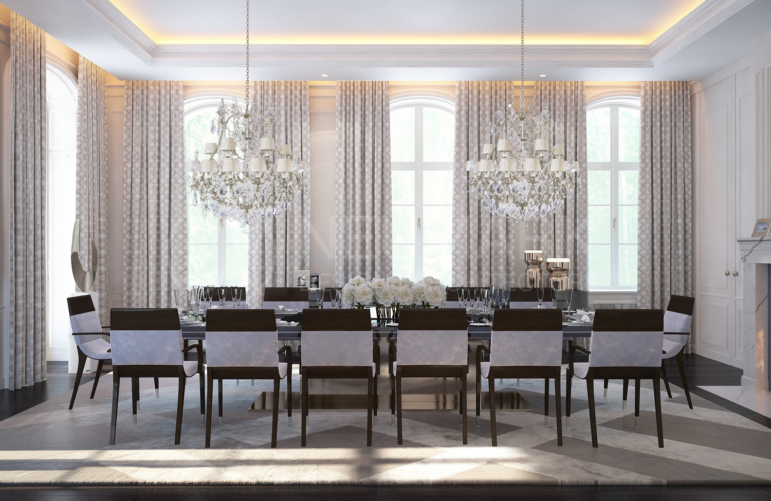 莫斯科英伦风豪华别墅设计-11