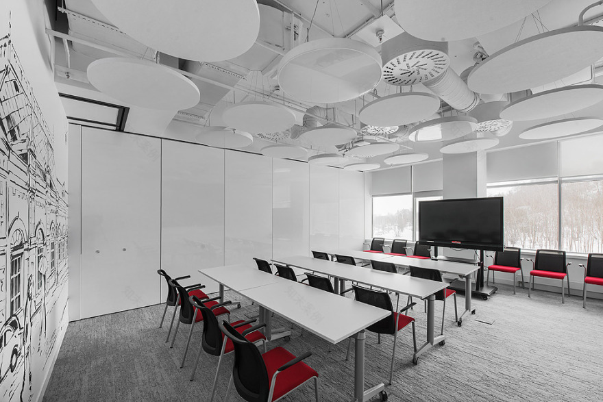 华为俄罗斯办公室设计展现地域特色-24