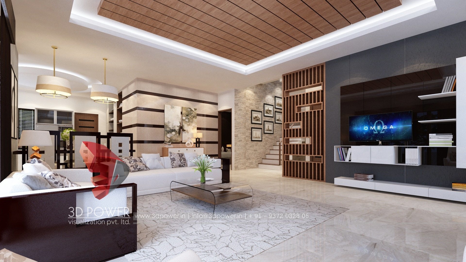 3D 室内设计案例 | 单家庭住宅的精致室内空间-37