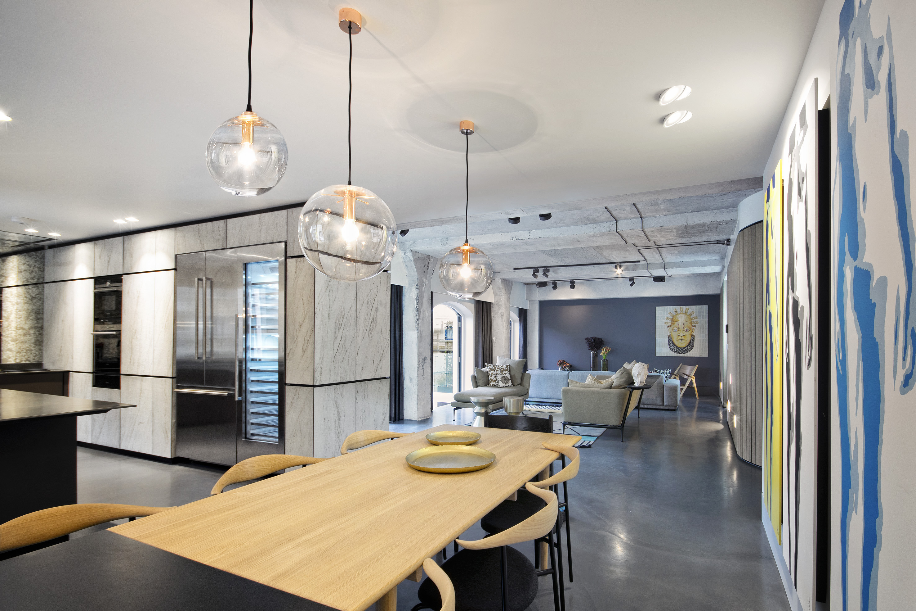 伦敦名流聚集地，工业风奢华公寓-1