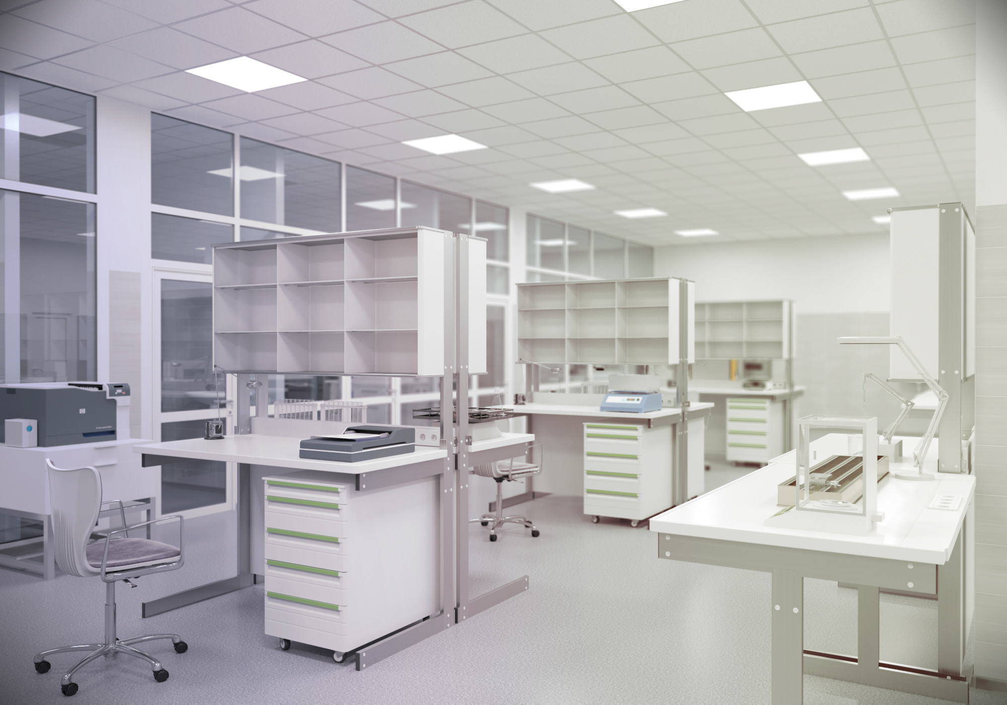 实验室室内设计，专业与美感的完美结合-0
