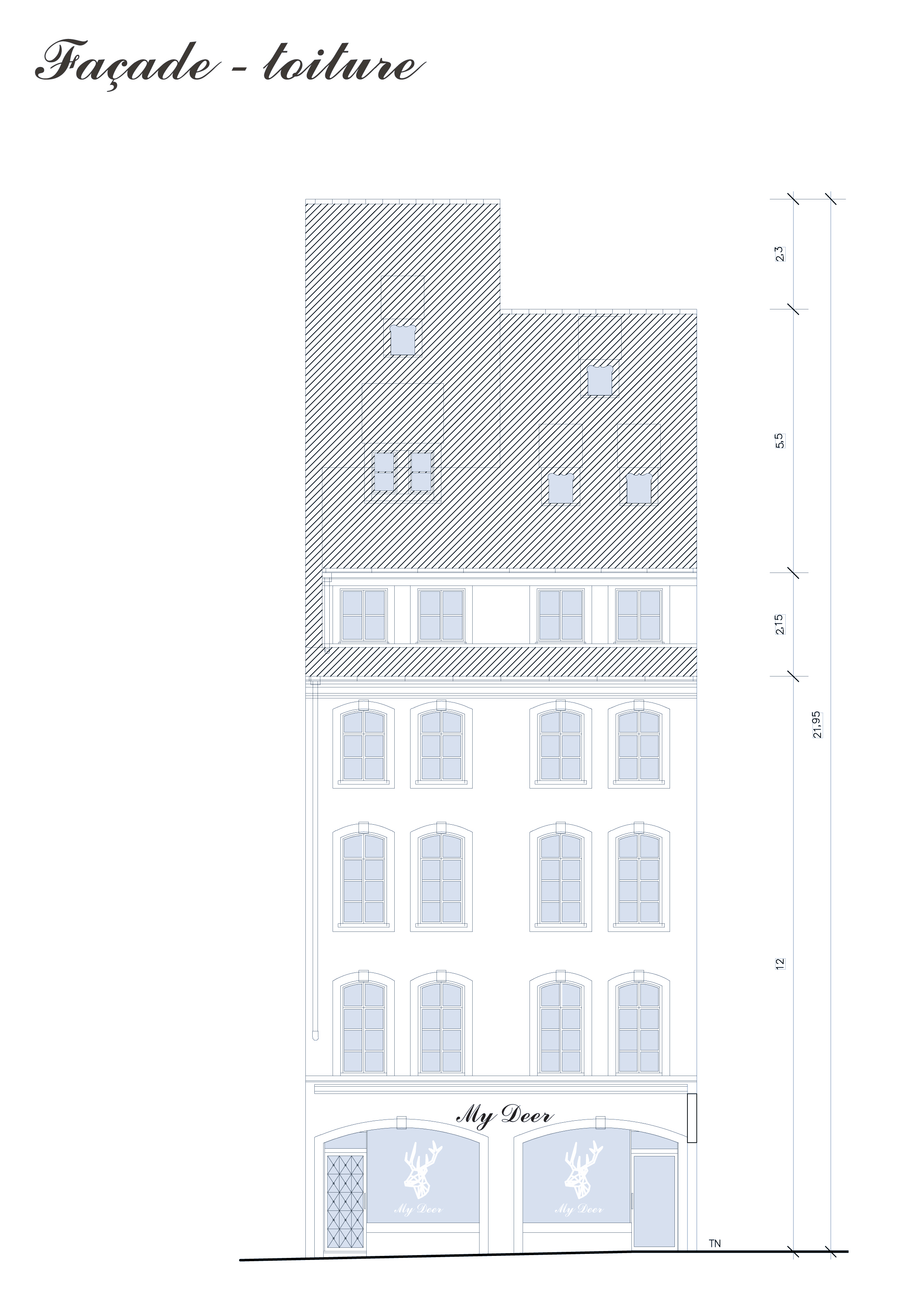 "My Deer"餐厅 | 黑白对比的精致空间-7