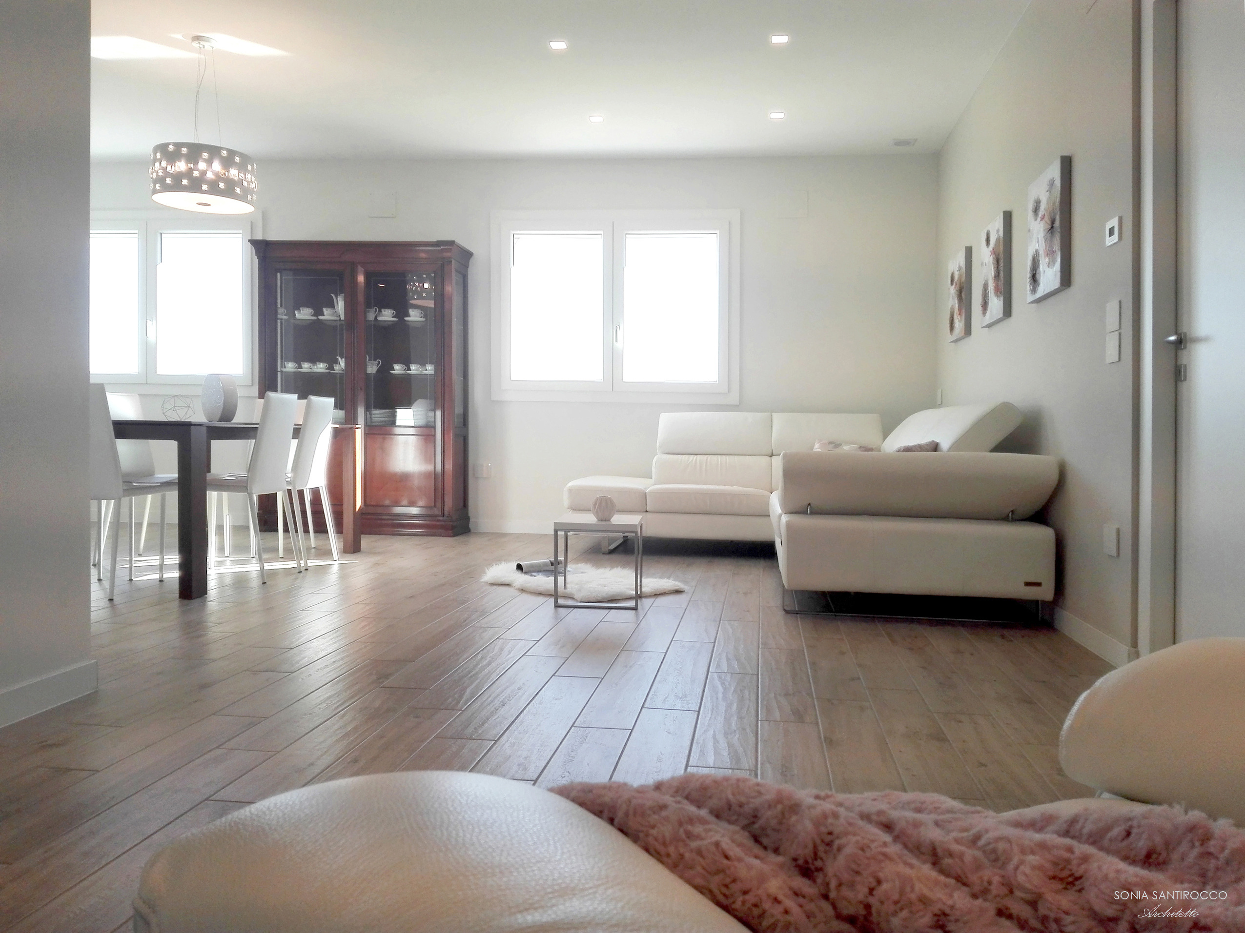 温馨开放式空间 | 意大利公寓客厅设计-8