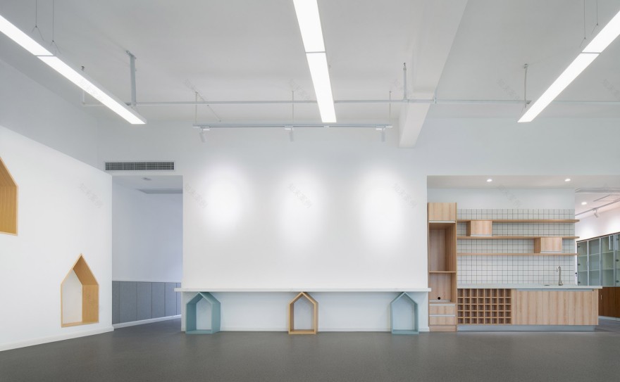 湖北十堰 A+自然幼儿园——自然、简约、童趣的空间设计-19