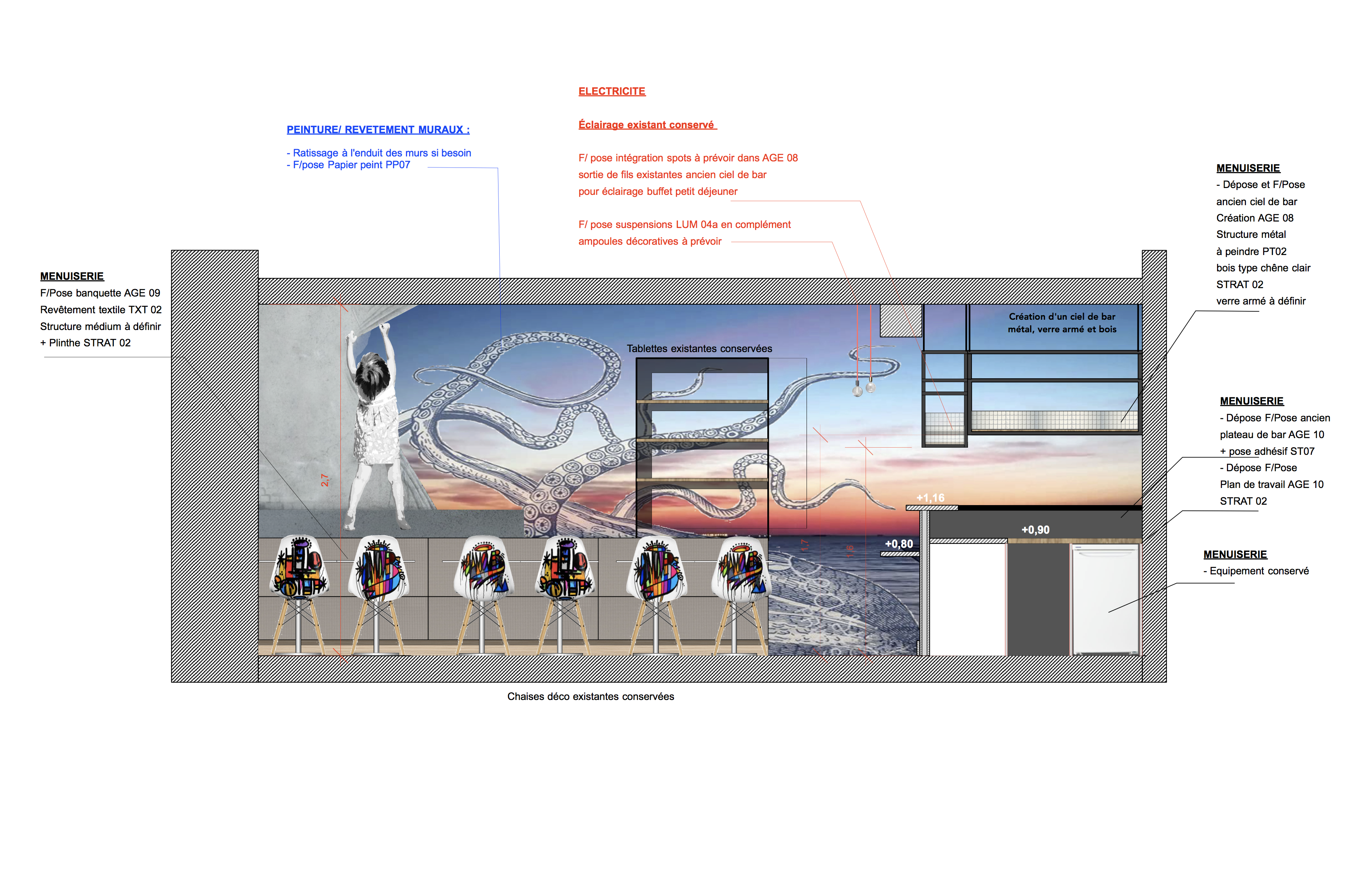 法式海滨酒店"Le Bord'O"的街头艺术风格室内设计-10