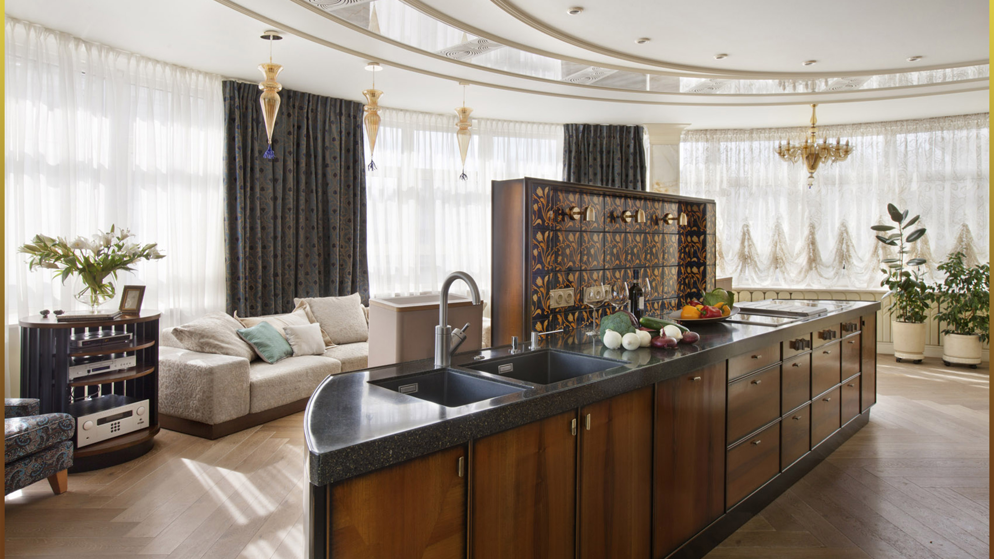 家庭梦幻空间,半圆形公寓设计-2