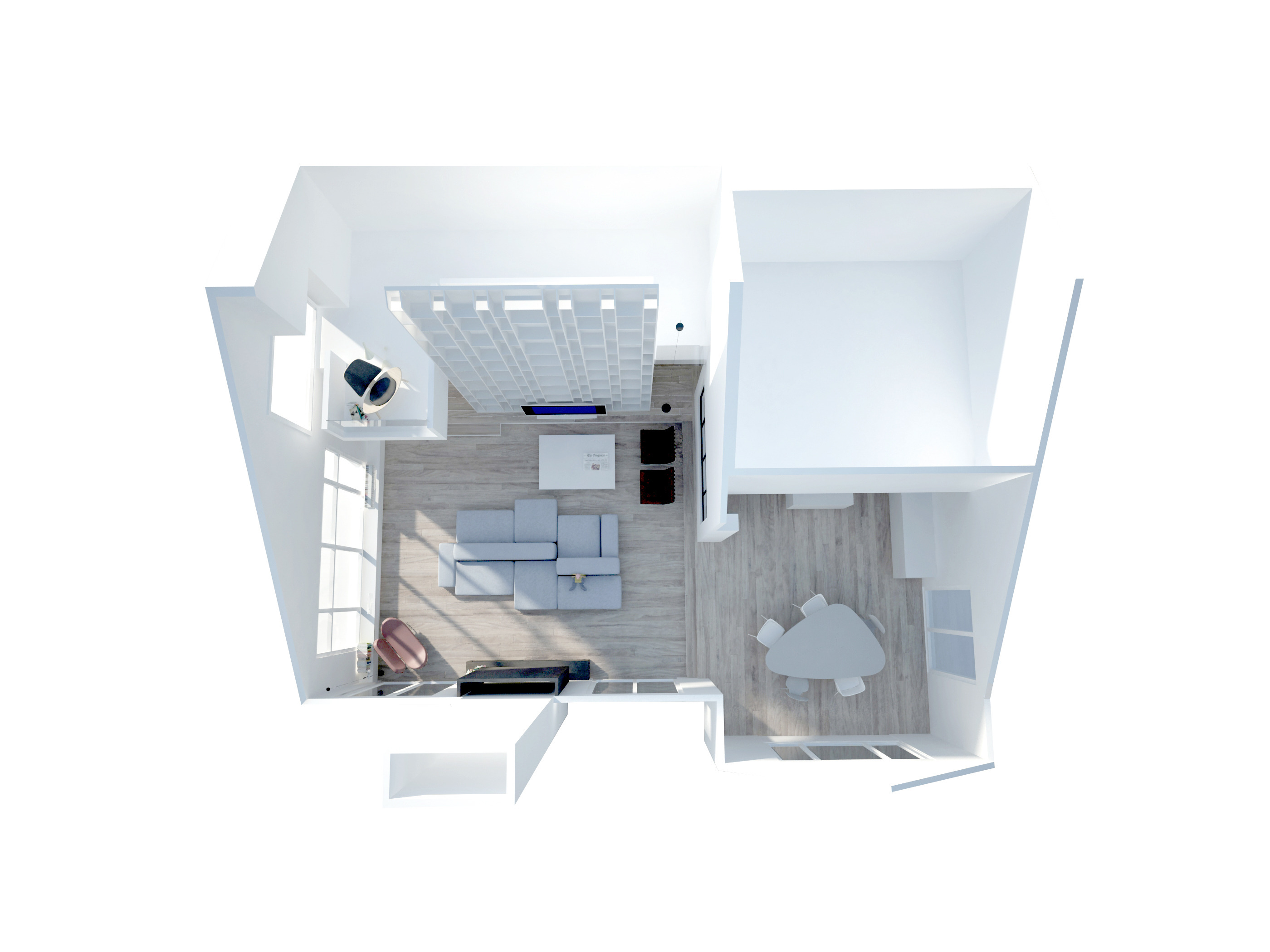 360°全景生活 | 新泽西森林中的家庭活动室-12