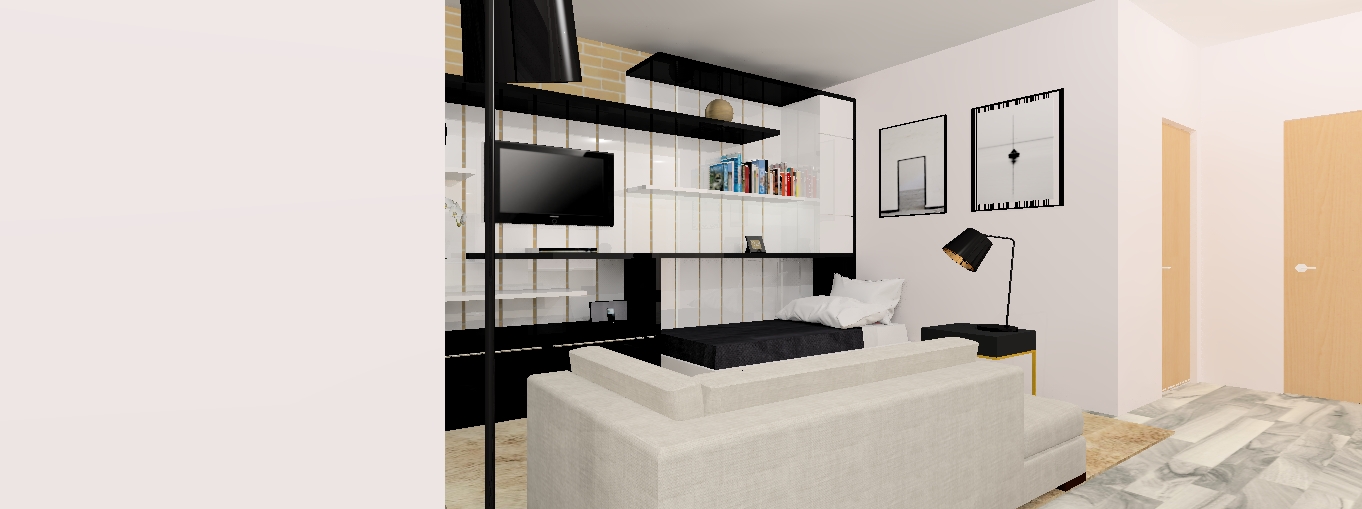 2015 年嵌入式书架床设计-22