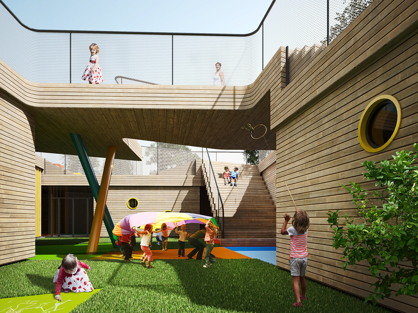 伦敦幼儿园——灵活多变的空间设计-0