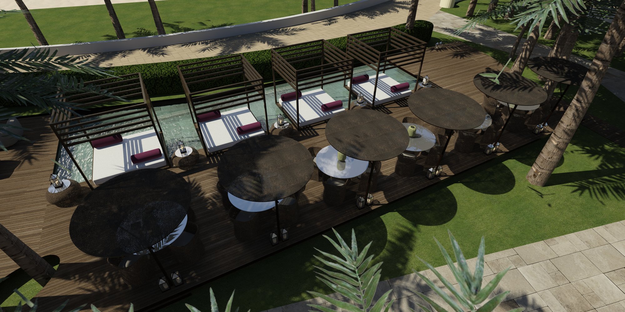 迈阿密 Mahiki 酒吧——2015 年沙滩设施设计佳作-5