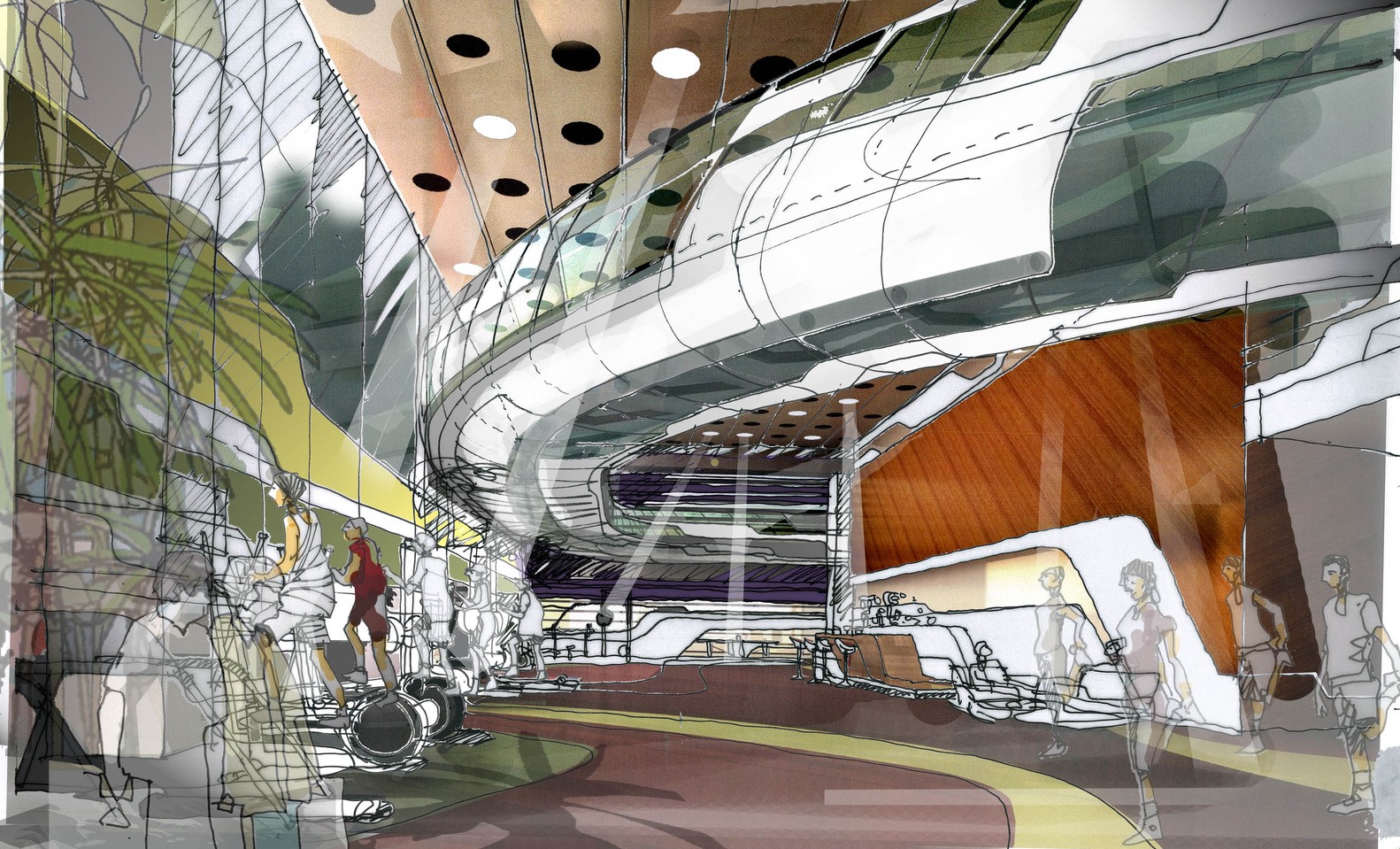 腾讯滨海大厦 办公空间丨B H Architects-26