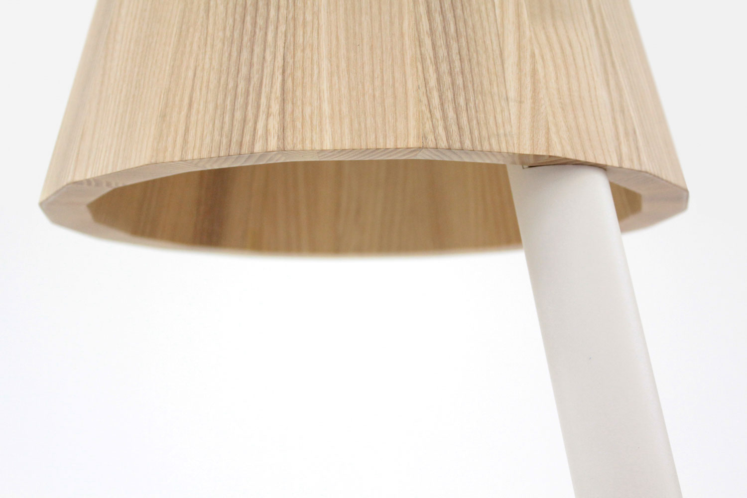 Wood and Aluminum Desk with Built-in Lamp-6