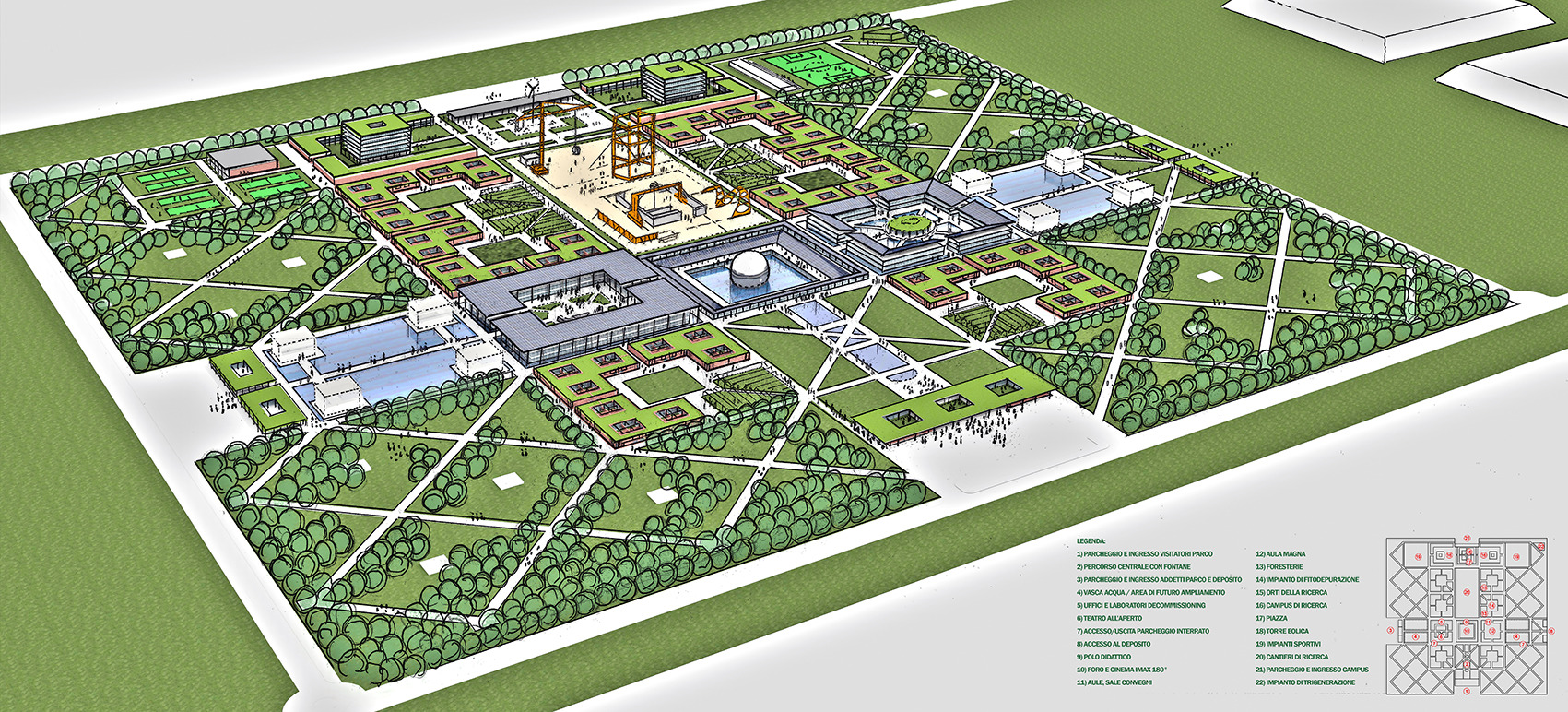 意大利核废料处理科技园区设计竞赛-1