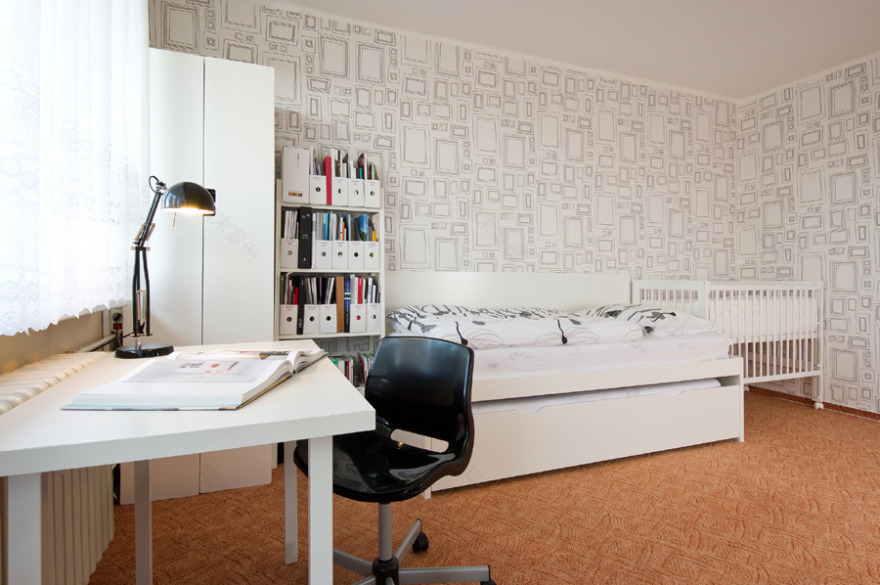 2016 年完成的捷克小镇公寓室内设计-18