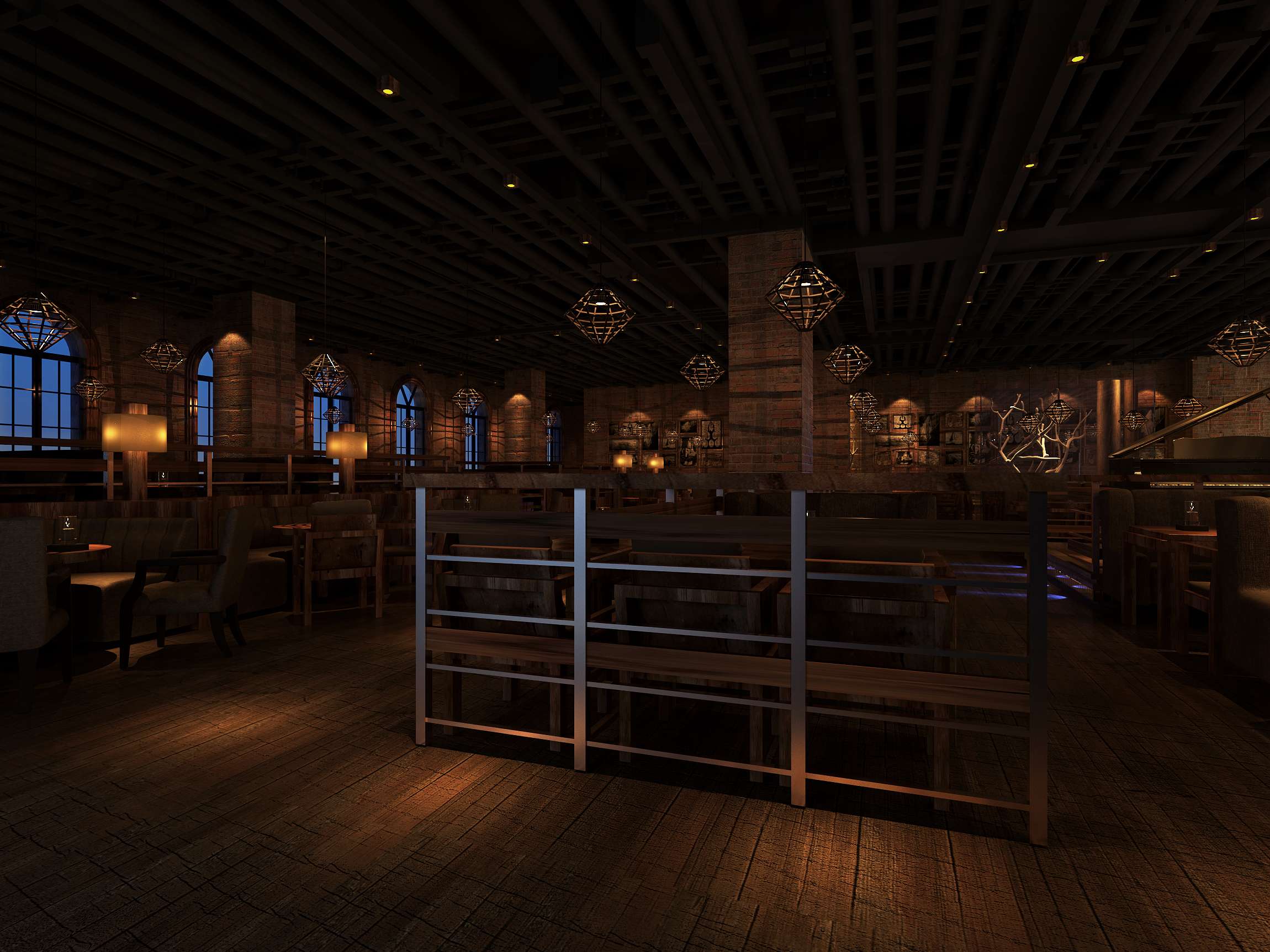 沈育晖作品  餐饮 咖啡厅800平-4