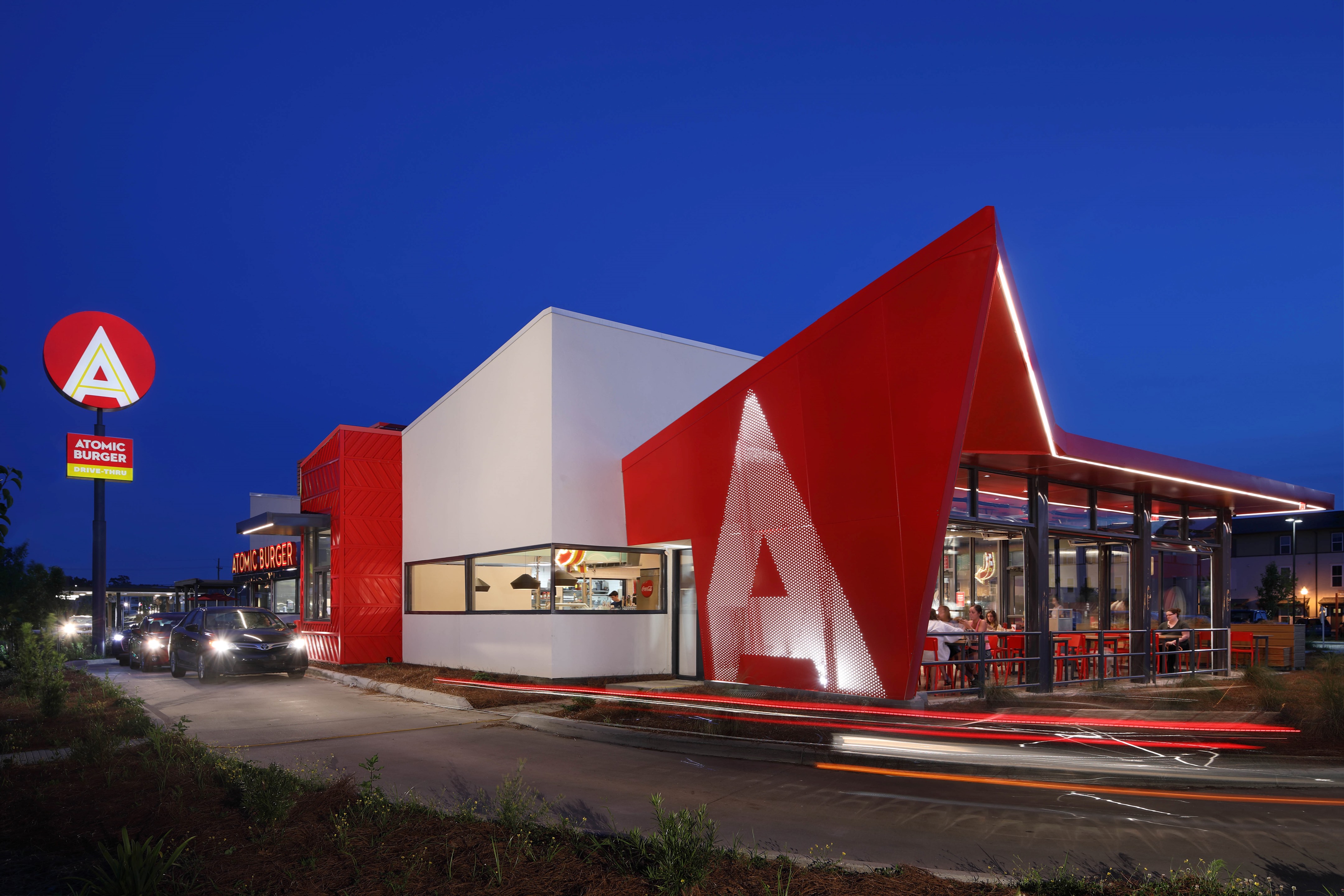 原子汉堡 | 餐饮空间设计的新典范-0