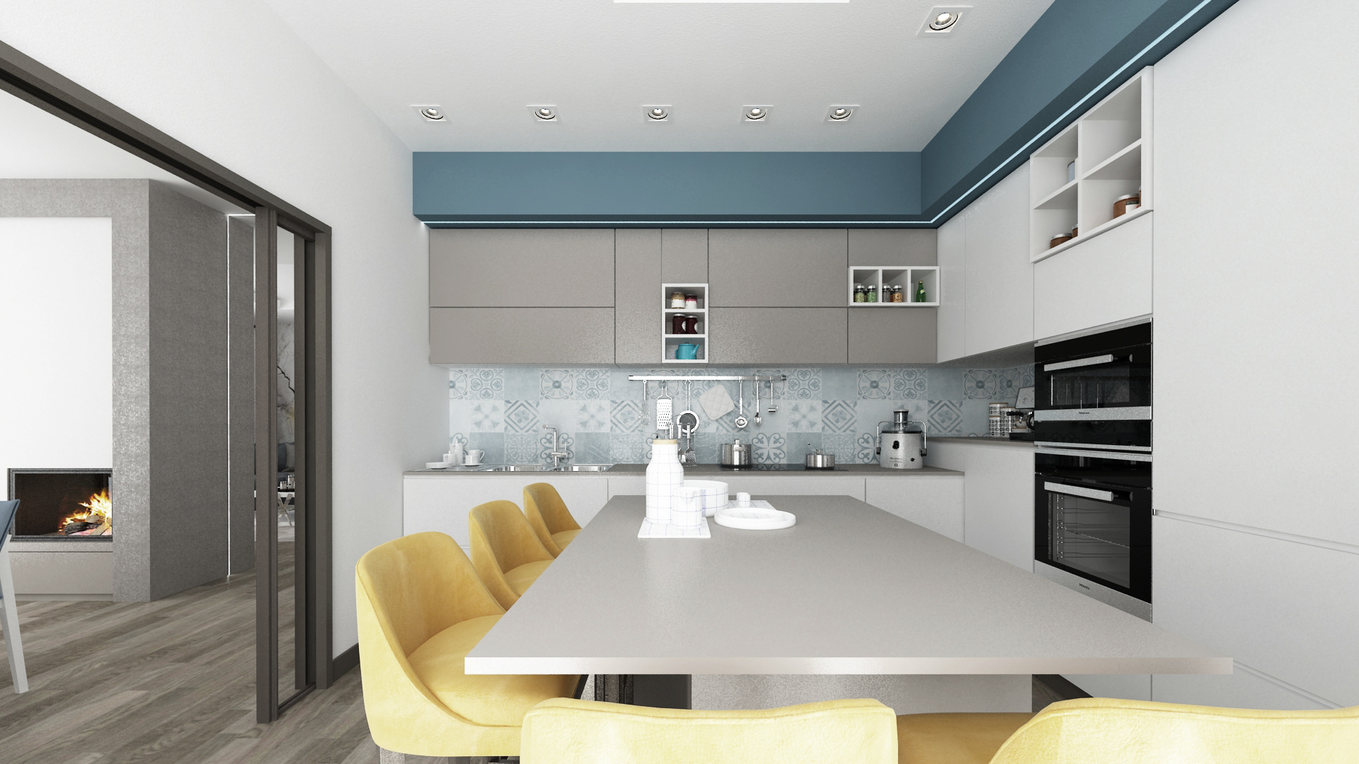 现代家庭别墅设计，室内外和谐共生-32