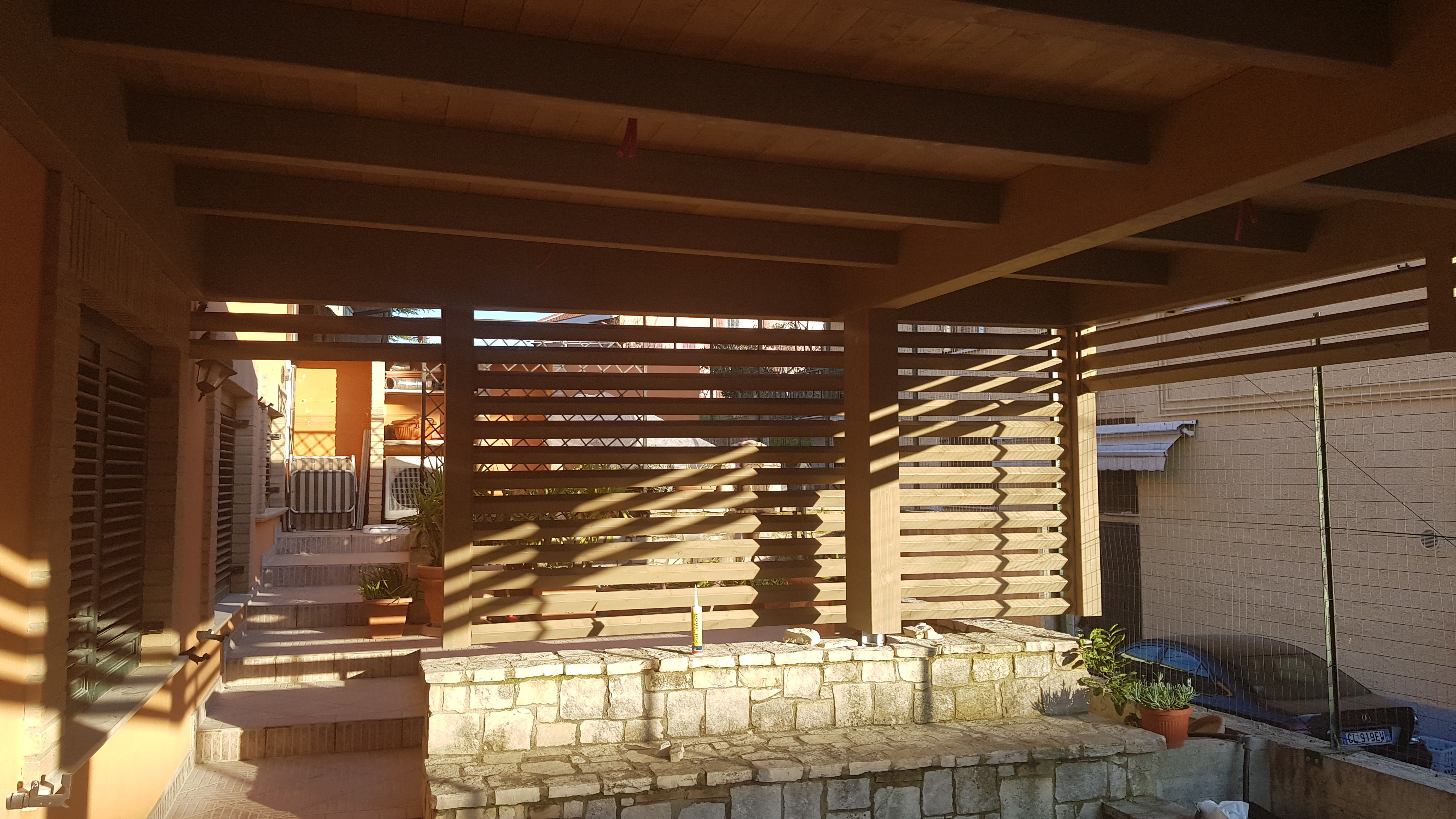 2019 年完成的独立住宅木结构顶部设计-10