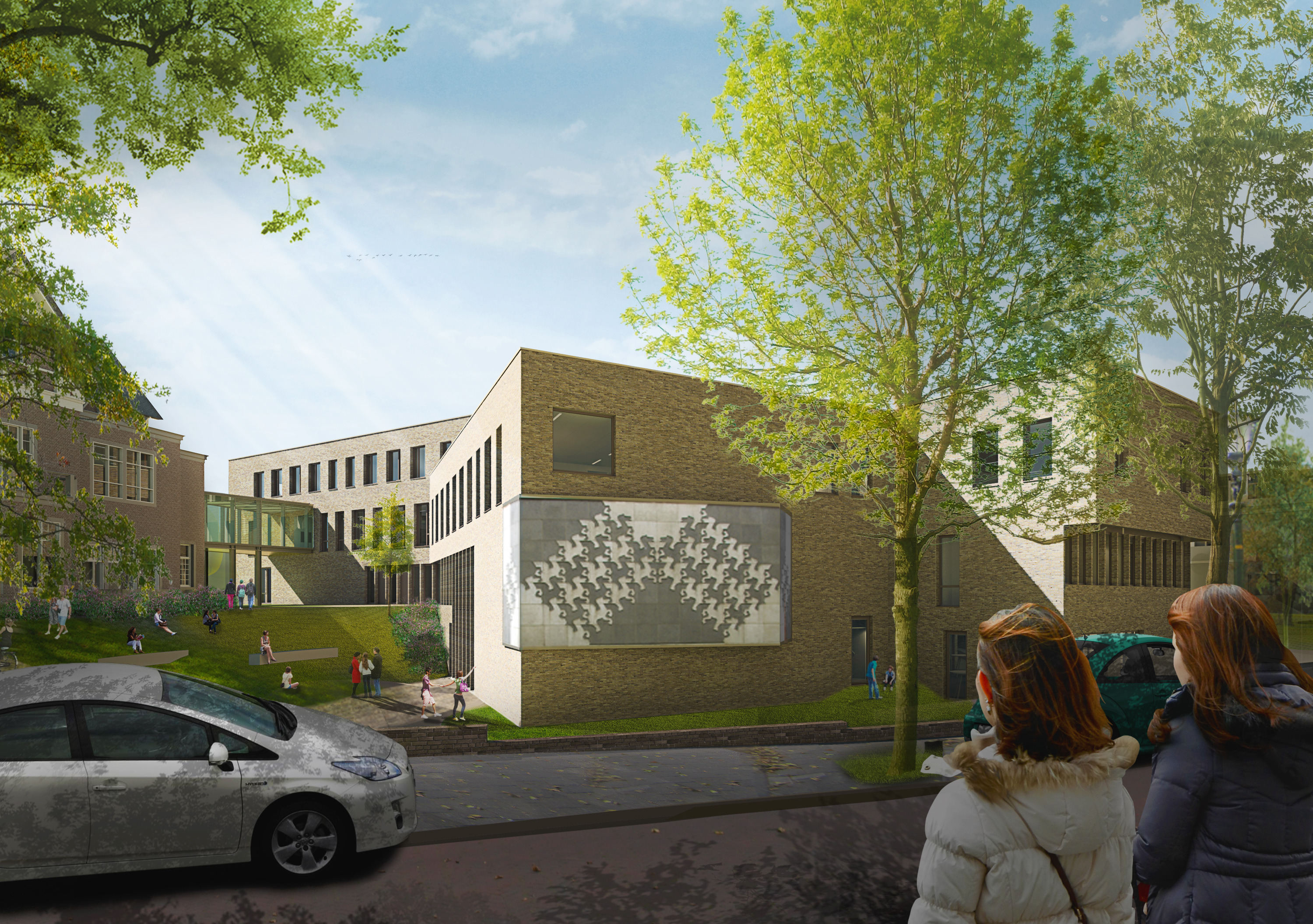 绿意盎然的多功能学校设计-2