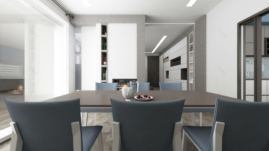 现代家庭别墅设计,室内外和谐共生-28