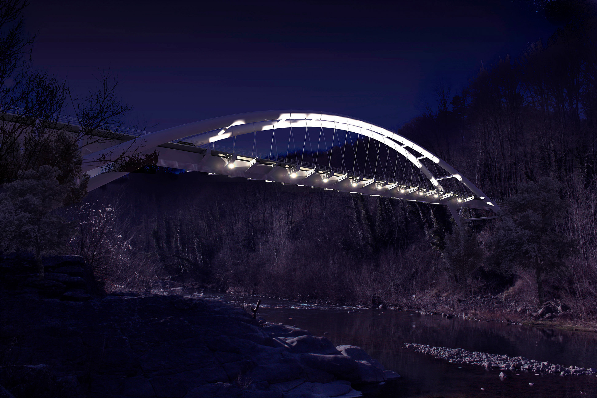 Castelnuovo 弧形桥 | 钢铁悬索之力-9