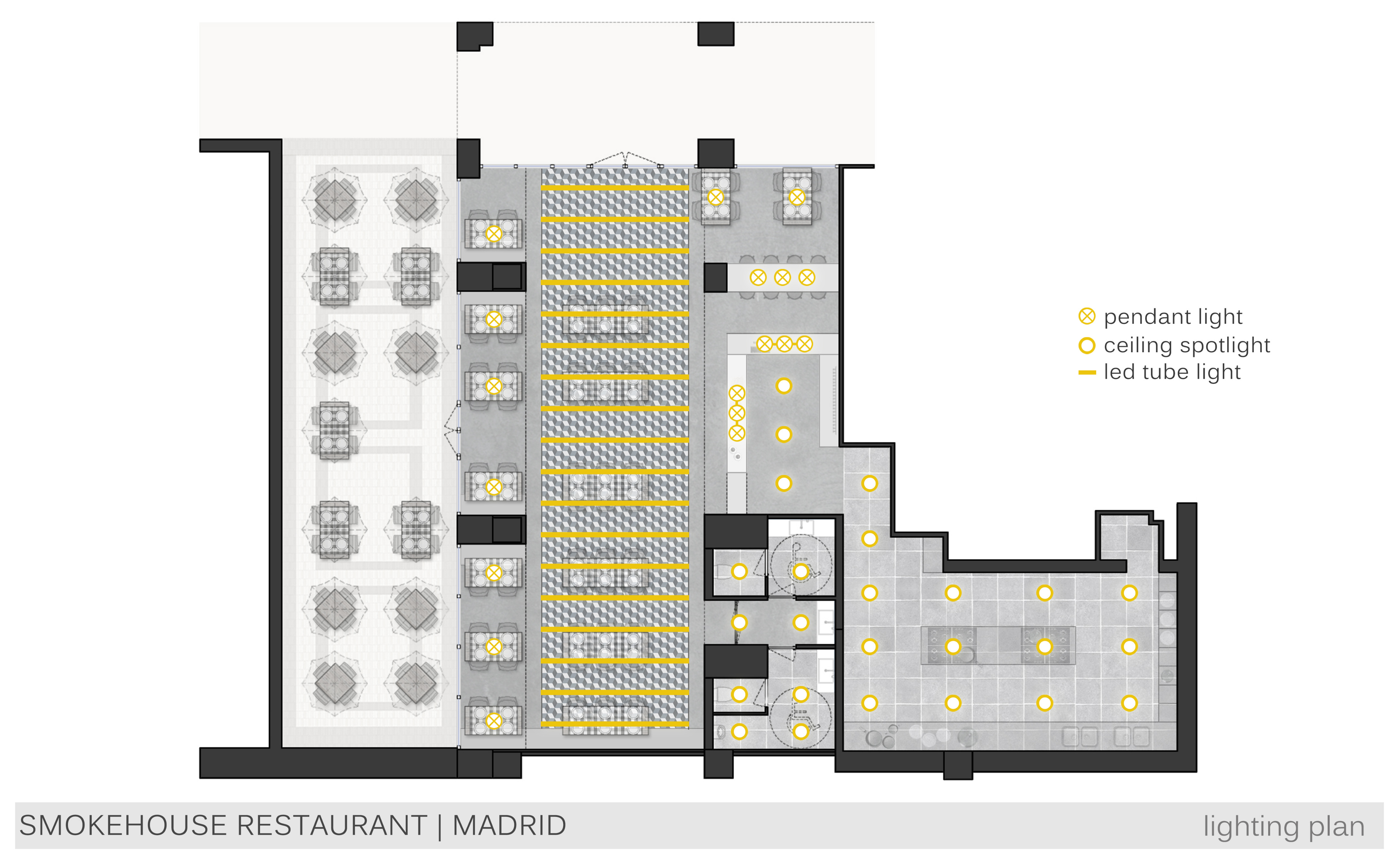 Madrid 西班牙城市烟熏屋餐厅设计大赛佳作-8