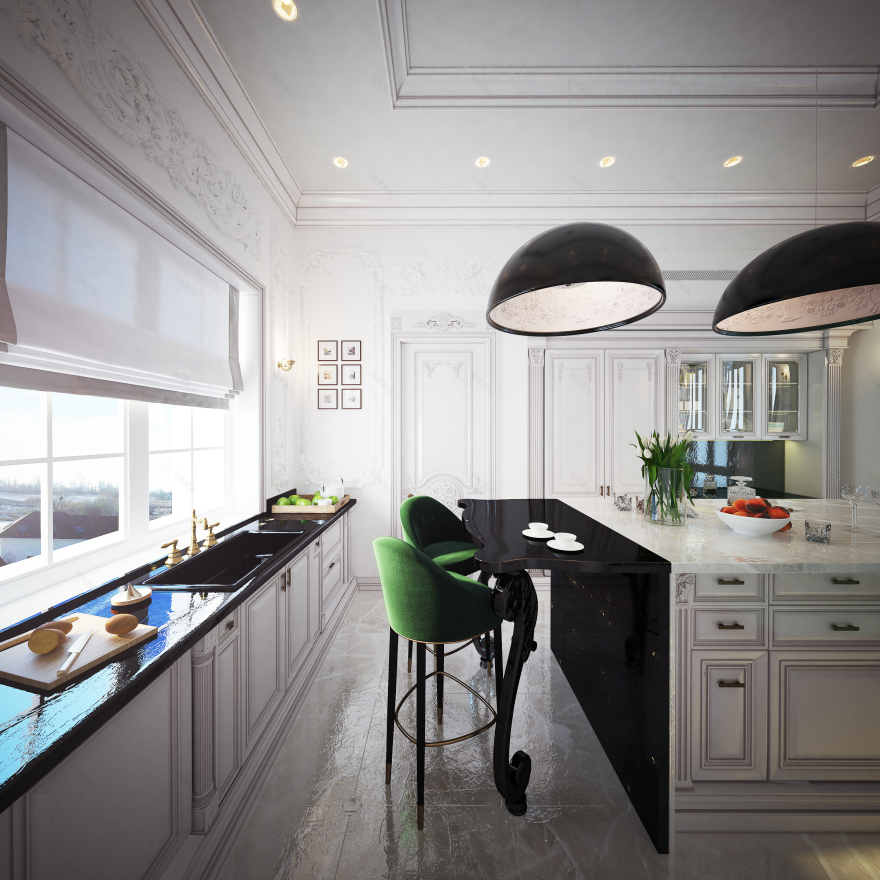 乌克兰基辅 600 平米私人住宅室内设计-11