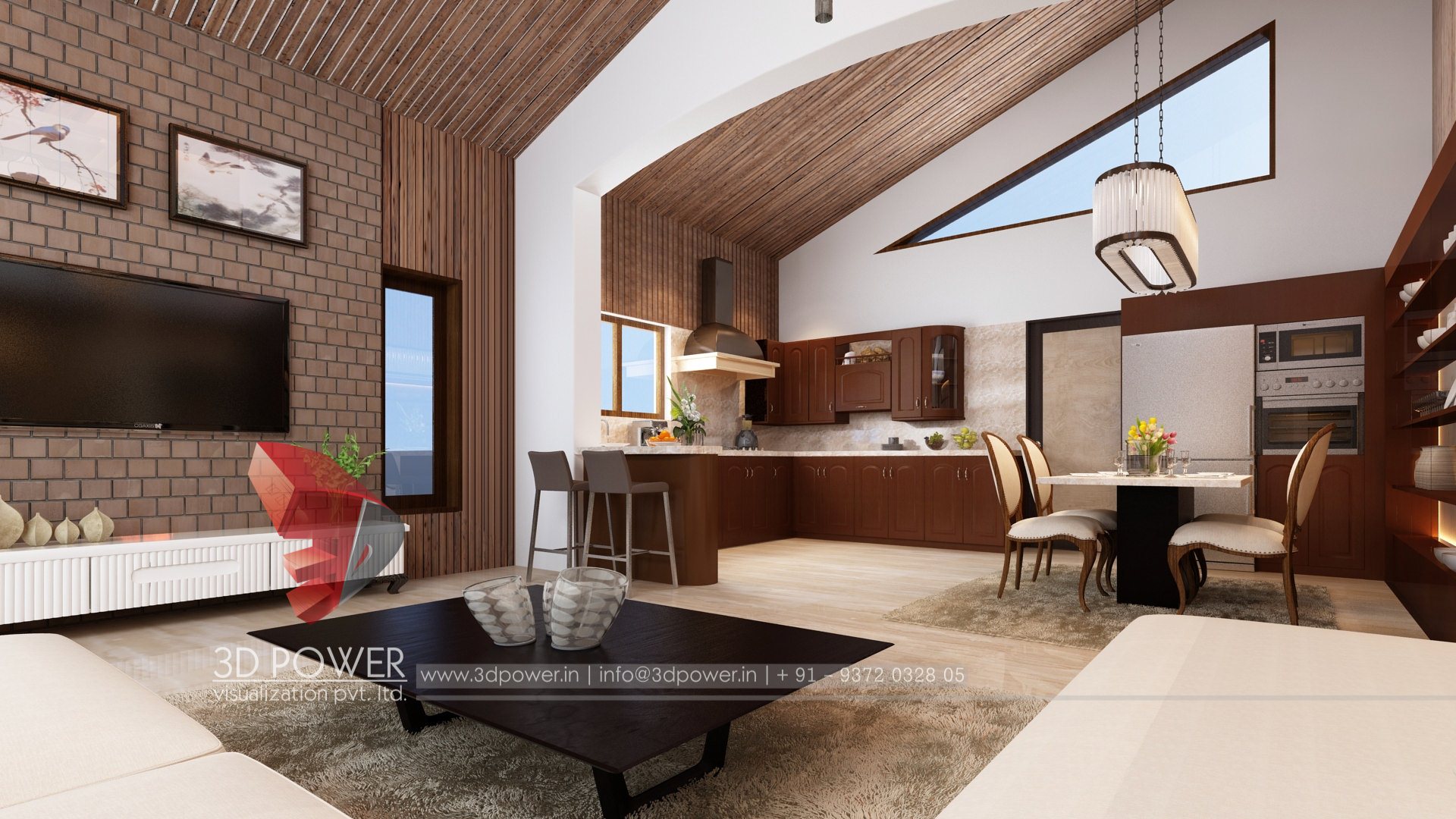 3D 室内设计案例 | 单家庭住宅的精致室内空间-12