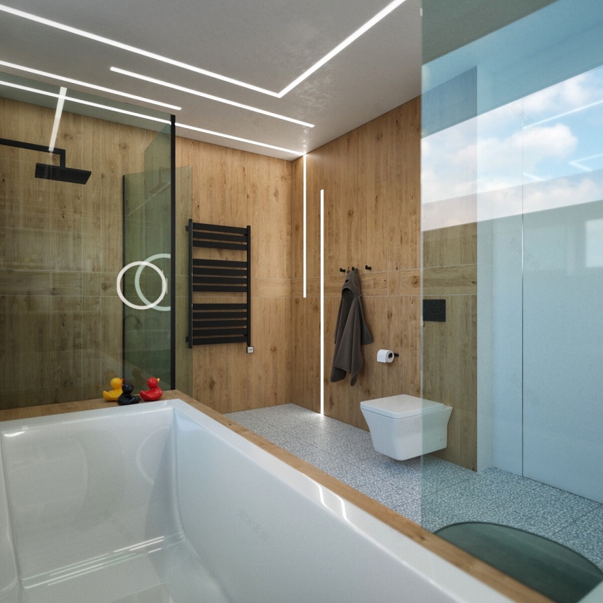 乌克兰极简私人住宅设计-45