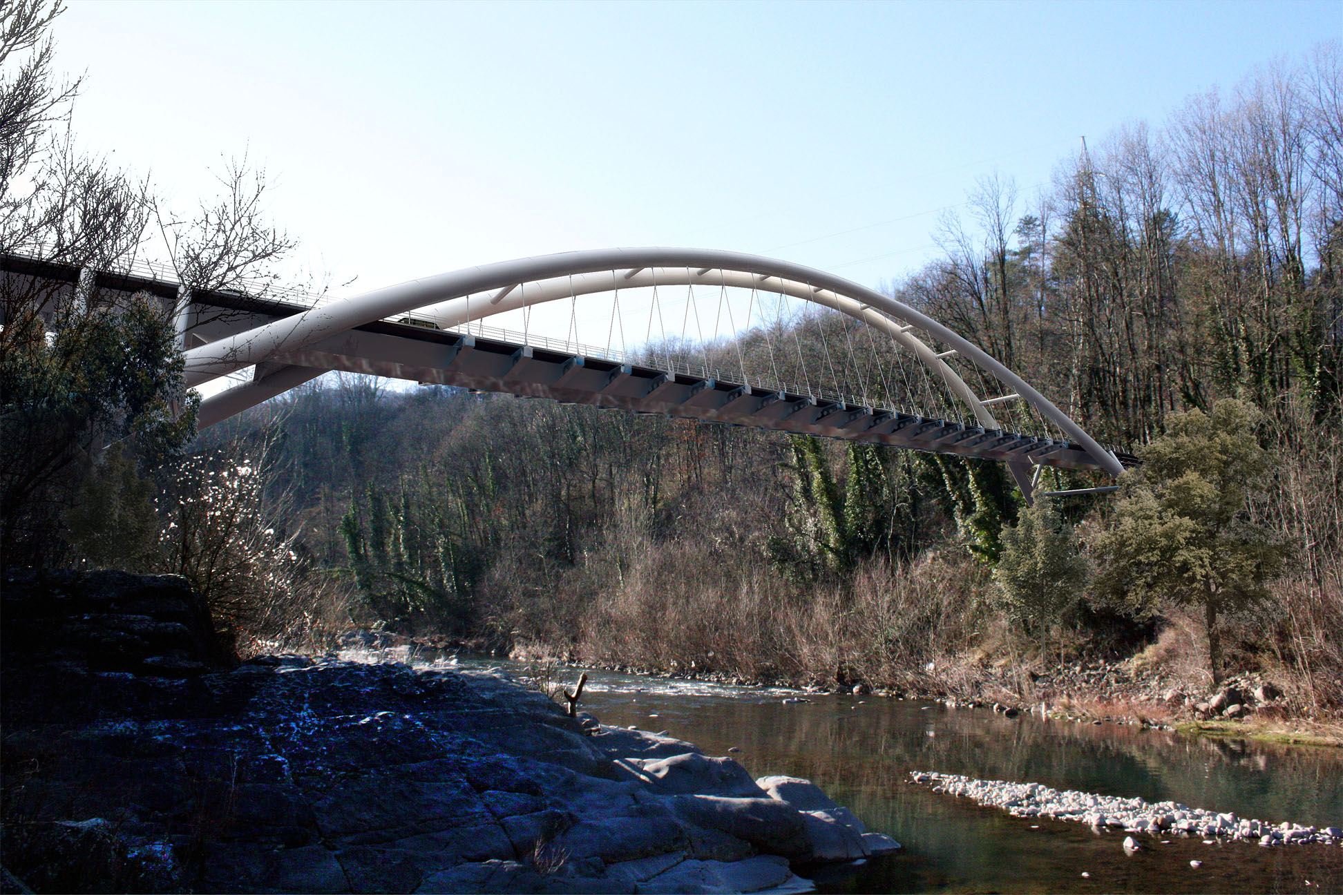 Castelnuovo 弧形桥 | 钢铁悬索之力-8