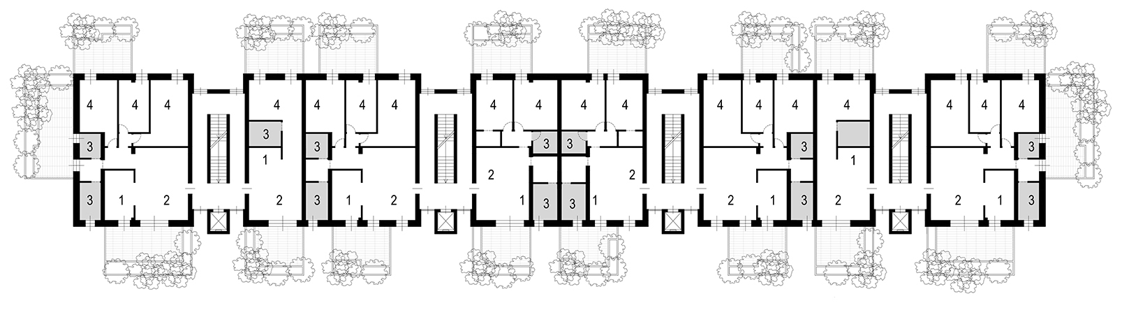 树之宫·垂直森林中的绿色住宅-5