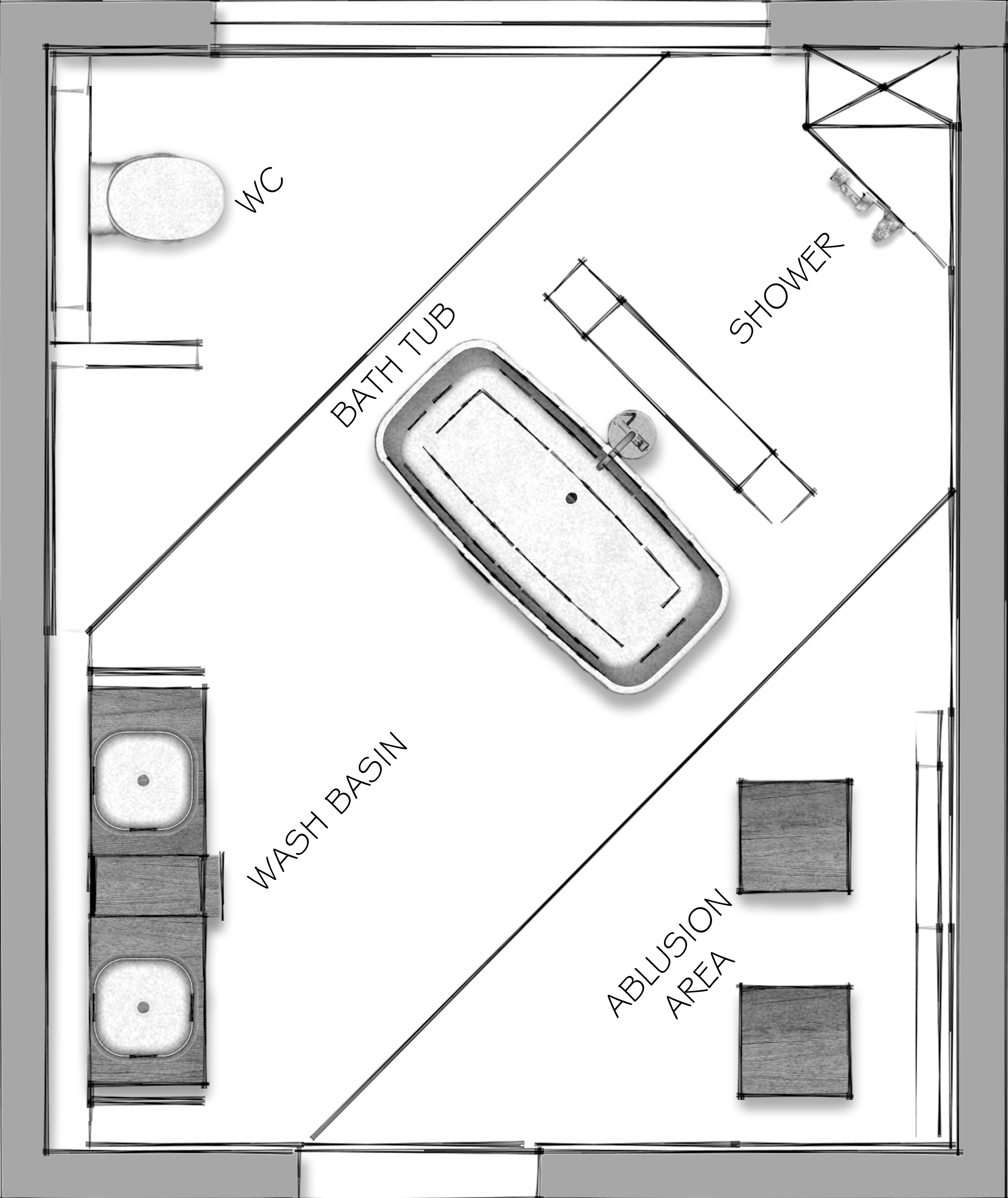 工业风主卫设计 | 开放式布局与自然光的完美融合-3