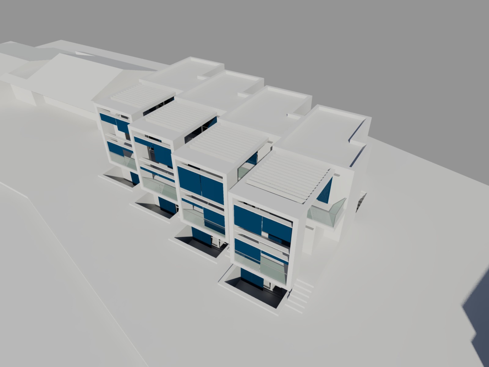 意式四层联排别墅设计-14