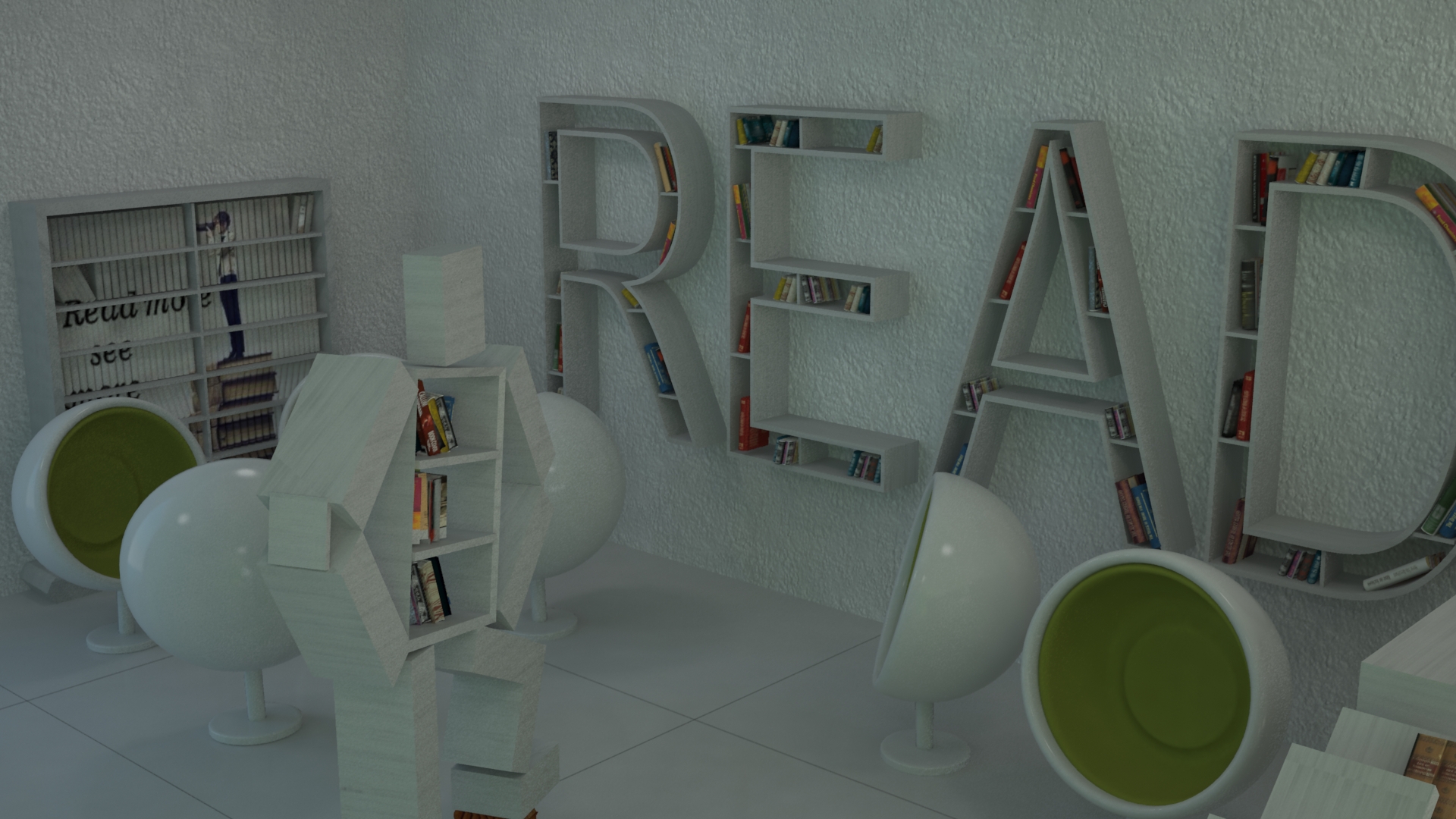3d library Design-13