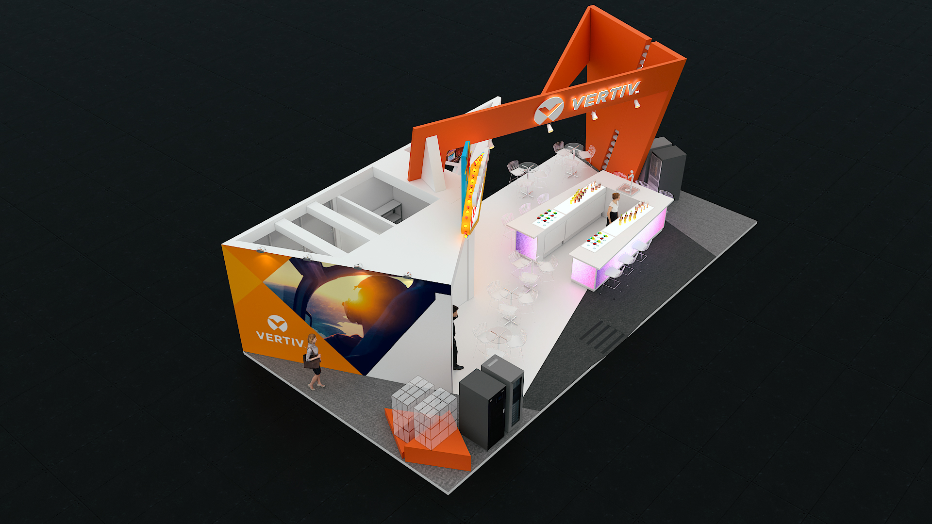 巴西 Vertiv98 平米网络中心 现代简约风格-9