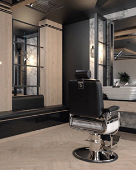 MR FOX Business - Barber shop - Interierový design